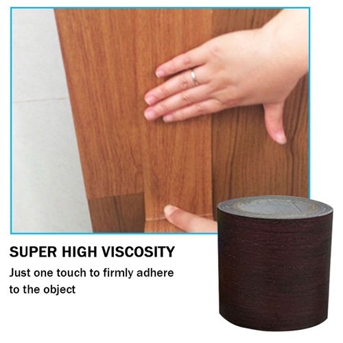 Realistic Woodgrain Repair Adhensive Duct Tape For Home Furniture Decora - Picture 11 of 18