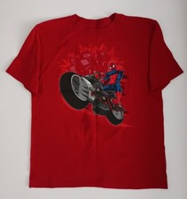 GOOD CONDITION DISNEY Store Marvel Kids Red SPIDER-MAN Shirt Sz.Large 10/12