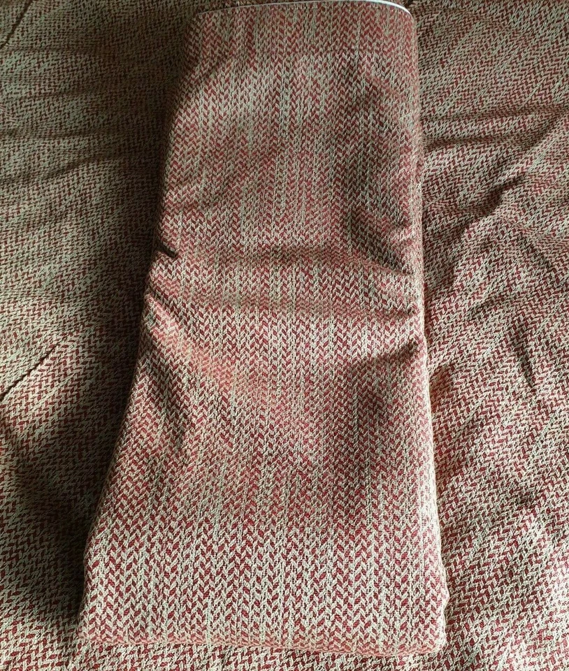 Large John Lewis MTM Napier Lined Pencil Pleat Curtains Red / Gold - Image 3 of 4