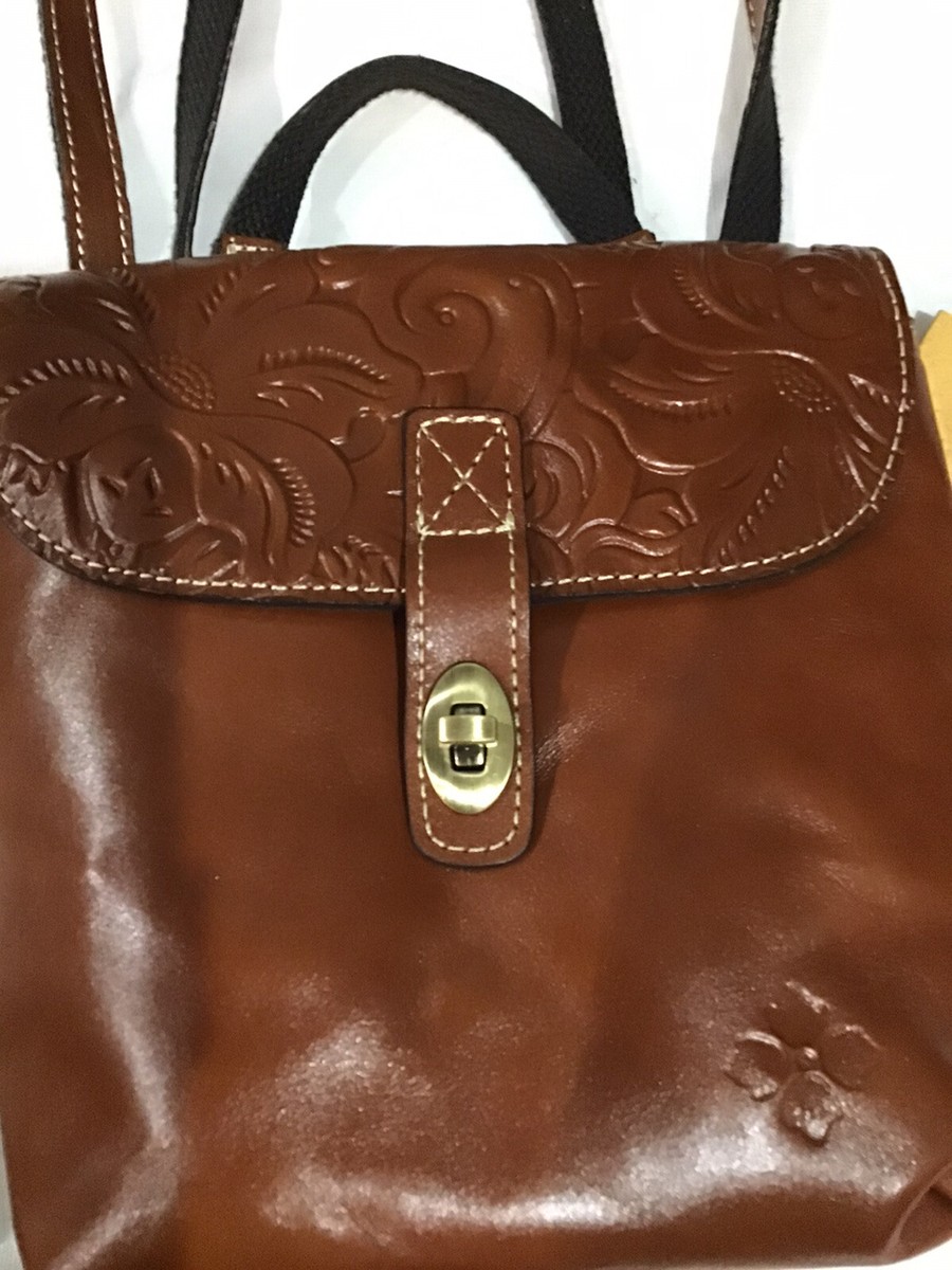 Patricia Nash Davoli Tooled Leather Convertible Backpack  display picture 2