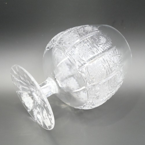 BOHEMIA Brandy Glass Hand cut lead crystal 500PK 24%Pbo Vintage - Bild 6 von 10