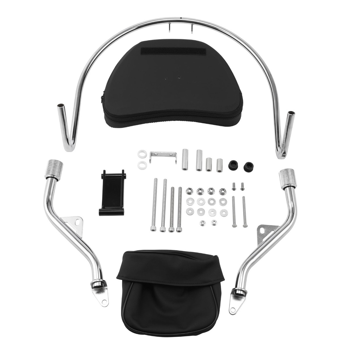 Driver Sissy Bar Backrest Pad Fit For Honda Goldwing GL1800 Airbag