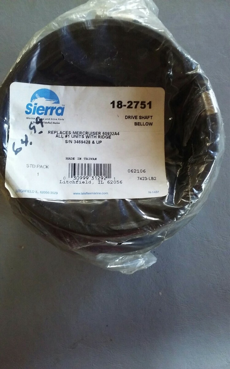 Ko Koto　j④ Sierra 18-2751 Drive Shaft Bellow Replaces Mercruiser
