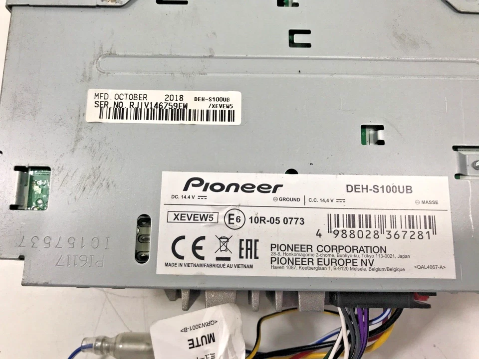 Pioneer DEH-S100UB Autoradio CD Flac USB Aux 4X50W - Immagine 3 di 3