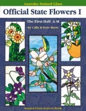 Aanraku Stained Glass Pattern Book Official State Flowers 1 - Paperback - GOOD