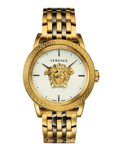 gold versace watches for men