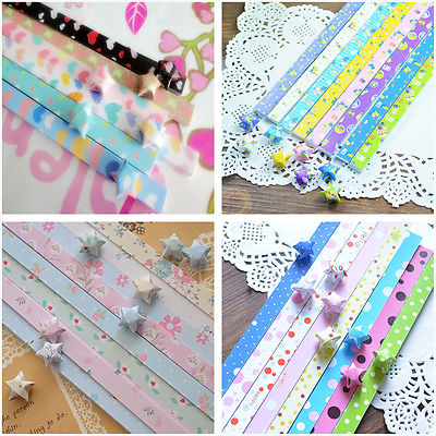 Thick Pretty  Lucky Star Folding Origami Paper, US SELLER! Fast Shipping