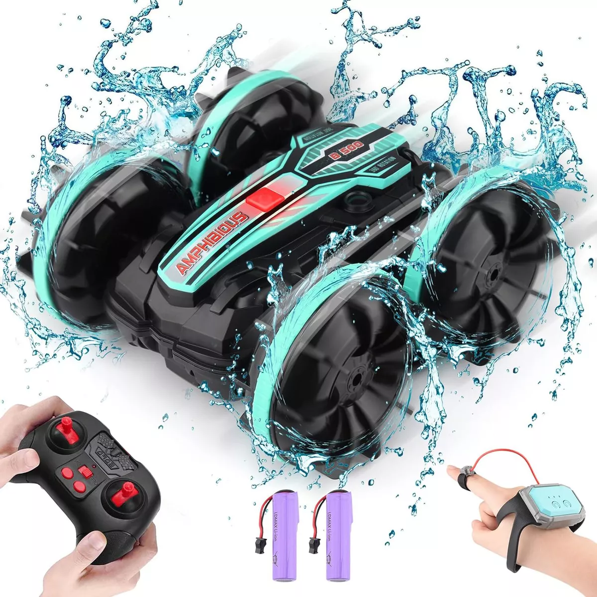 Remote Control Car Amphibious RC Car 4WD Off Road Toy Car Stunt Car Toy Vehicle