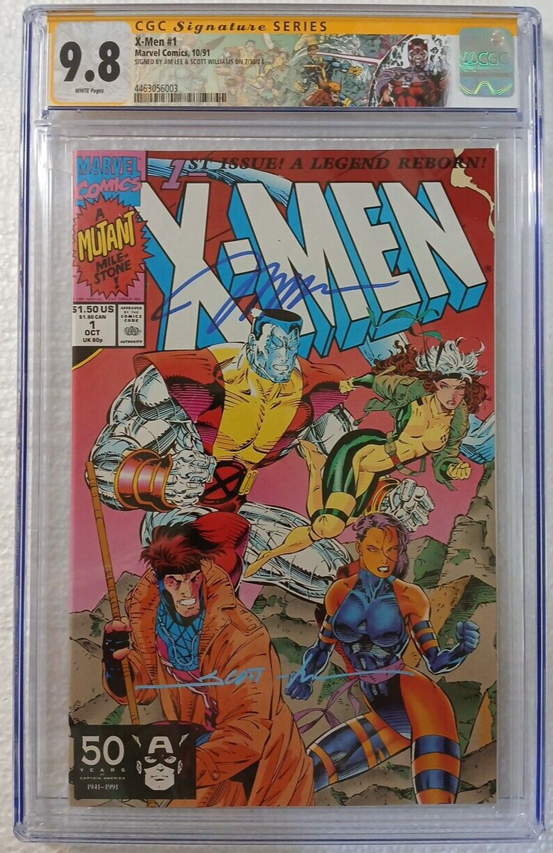 X-Men #1 (Cover B) ~ Marvel 1991 ~ CGC 9.8 Signed Jim Lee & Scott