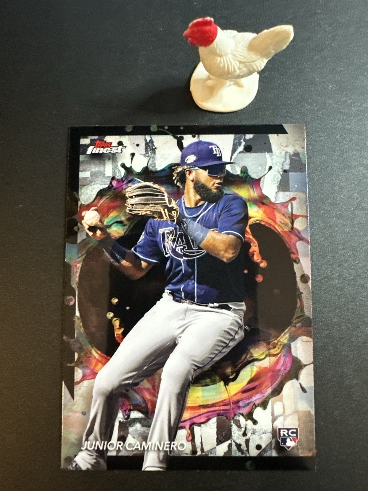 2024 Topps Finest Baseball Junior Caminero Rare RC #203 Rays