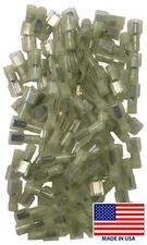 (100) Nylon 12-10 Gauge .250 Tab Fully Insulated Male Quick Disconnect Connector