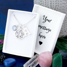 Pentacle Necklace, Personalised Gift, Witchy Gifts, Pentagram Charm, Witchcraft