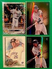 Jose Siri Rookie RC Lot (4) Hyper Prism Refractor - Red - 2 Base - Rays