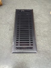 Signature Hardware Contemporary Steel Floor Register Black 4x12"