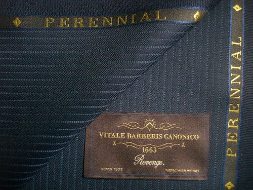 Vitale Barberis Canonico SUPER 110'S WOLLANZUG STOFF MADE IN ITALY = 3,4m. - Bild 3 von 12