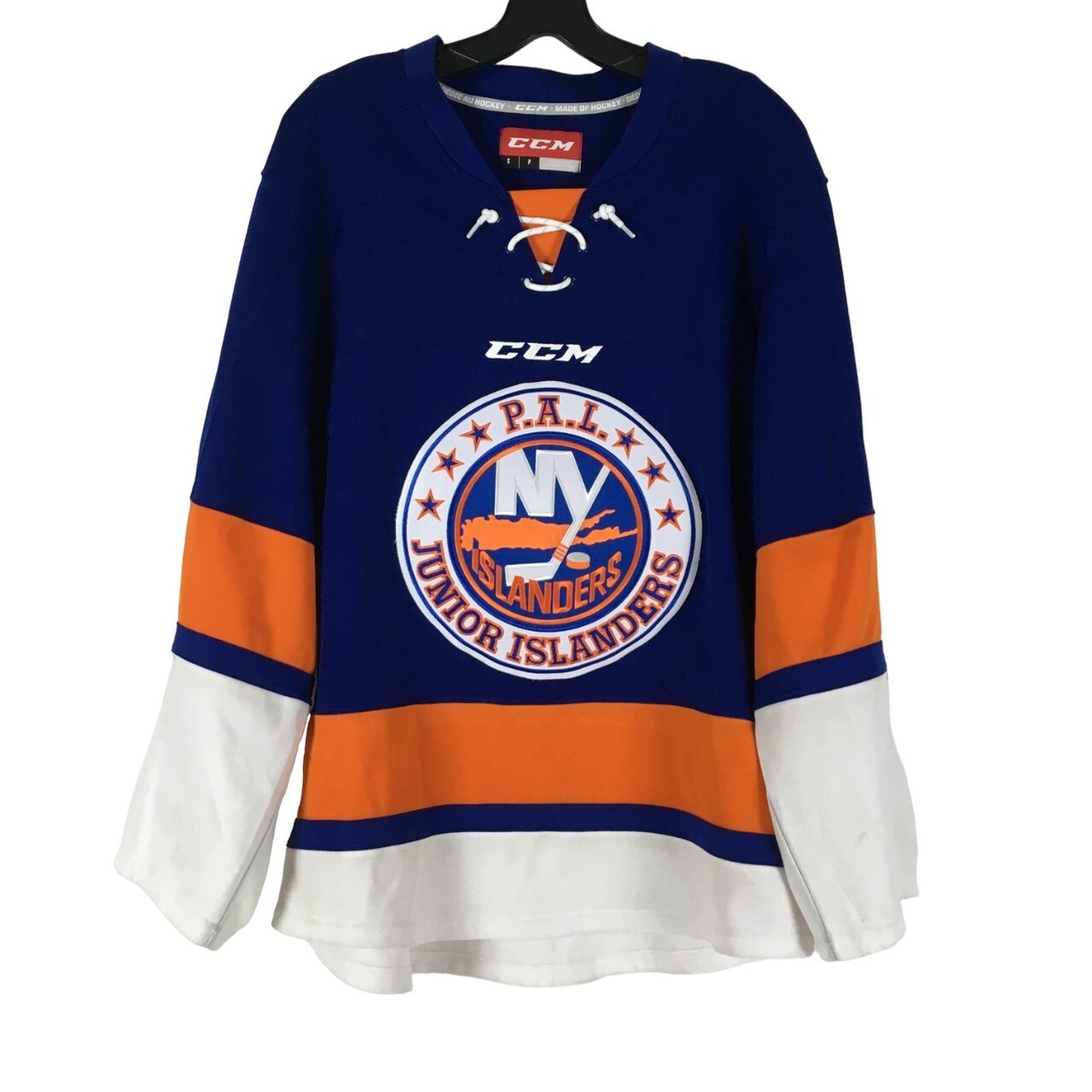 CCM Junior NY Islanders Hockey Jersey, Size S, Blue #18