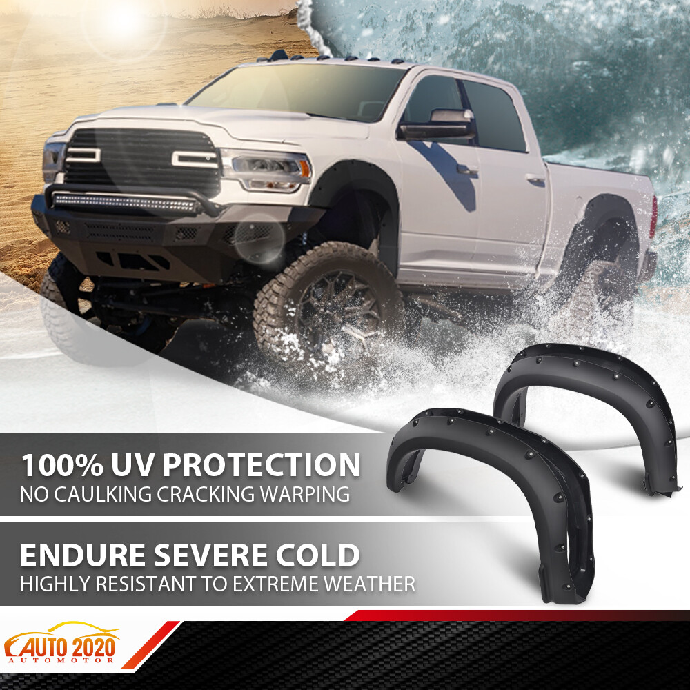 2019-23 Ram 2500 3500 4Pcs Flexible Pocket Rivet Fender Flares