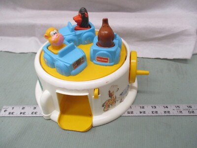 shelcore surprise up and down go around used vintage toy playschool