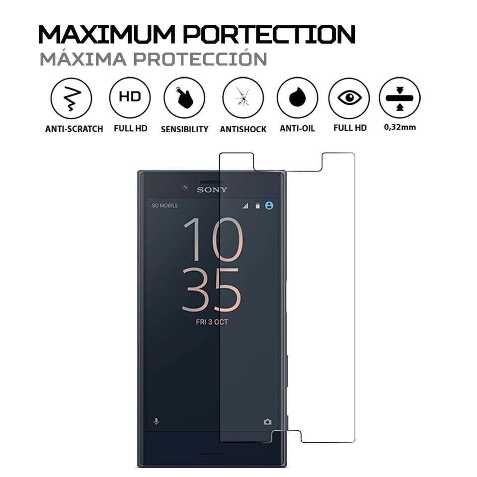 ANTISHOCK Protector Pantalla para Sony Xperia x Compact Foto 2 de 4