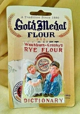 GOLD MEDAL FLOUR MAGNET NOS NEW ARJON WASHBURN CROSBY'S RYE MINNEAPOLIS 50695.