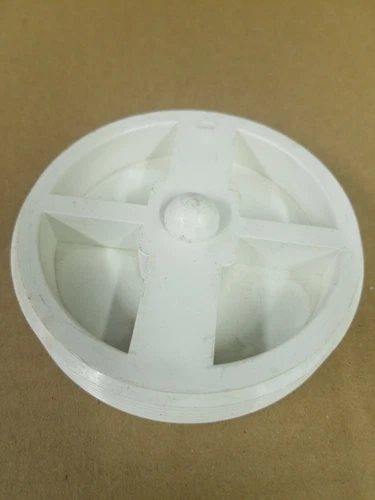 Jones Stephens P49-935 3-1/2" PVC DWV Countersunk Plug With Brass Insert - Picture 4 of 4