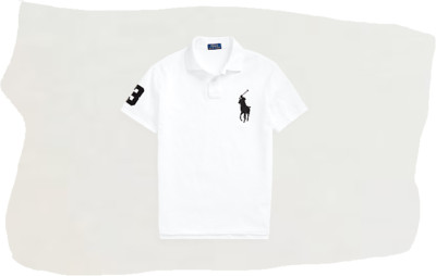 Polo Ralph Lauren White Custom Slim Fit Big Pony Mesh Polo Shirt ...