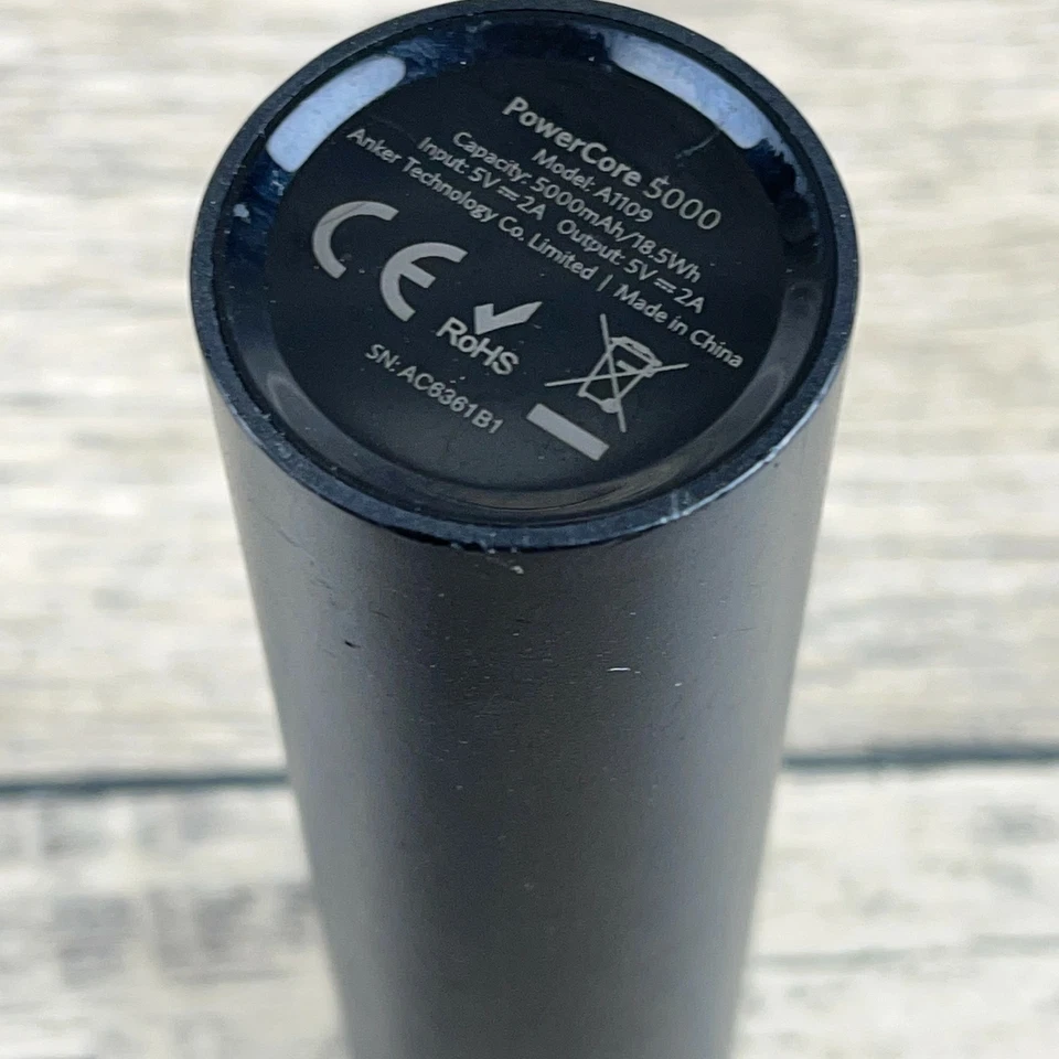 Anker PowerCore A1109 Power Bank Untested Please See Pictures & Description - Image 2 of 3