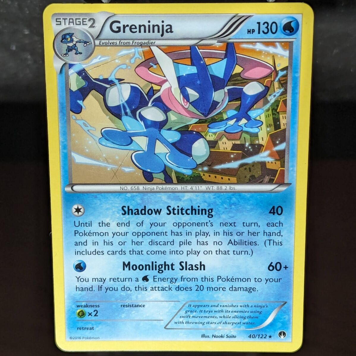 Greninja 40/122 LP/NM Rare XY BREAKpoint Pokemon TCG Card Greninja 40/122 LP/NM Rare XY BREAKpoint Pokemon TCG Card
