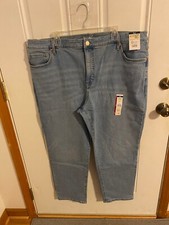 BRAND NEW WOMEN'S SIZE 20W TERRA  SKY STRAIGHT LEG LIGHT WASH JEANS