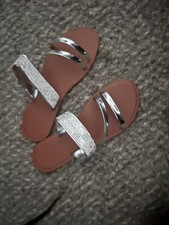 Silver Rhinestone Women  s Sandals