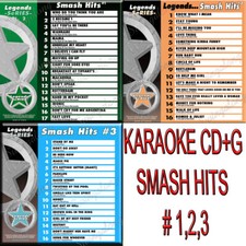KARAOKE CD G LEGEND SERIES 3 Disc Set VOL-2,12,19 SMASH HITS In Vinyl With Print