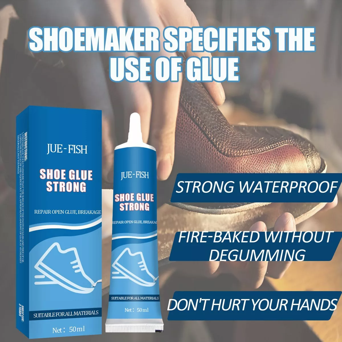 Type of glue for shop shoe repair