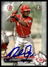 2017 Bowman Prospects Alfredo Rodriguez Auto Cincinnati Reds #BP94 Signed Paper