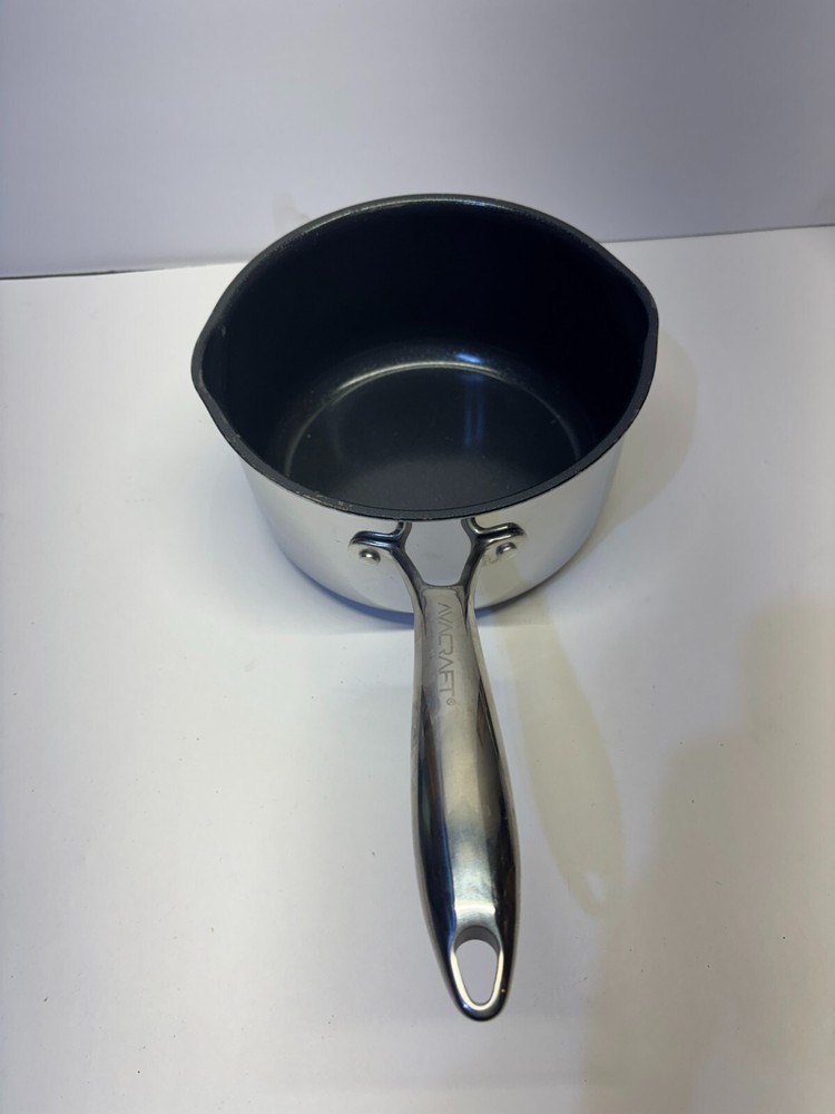 Avacraft Nonstick 2.5qt Sauce Pan Pot Stainless Steel USED Single Pot