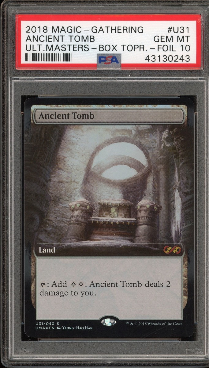Magic MTG Ancient Tomb Ultimate Masters Bx. Toppers Foil