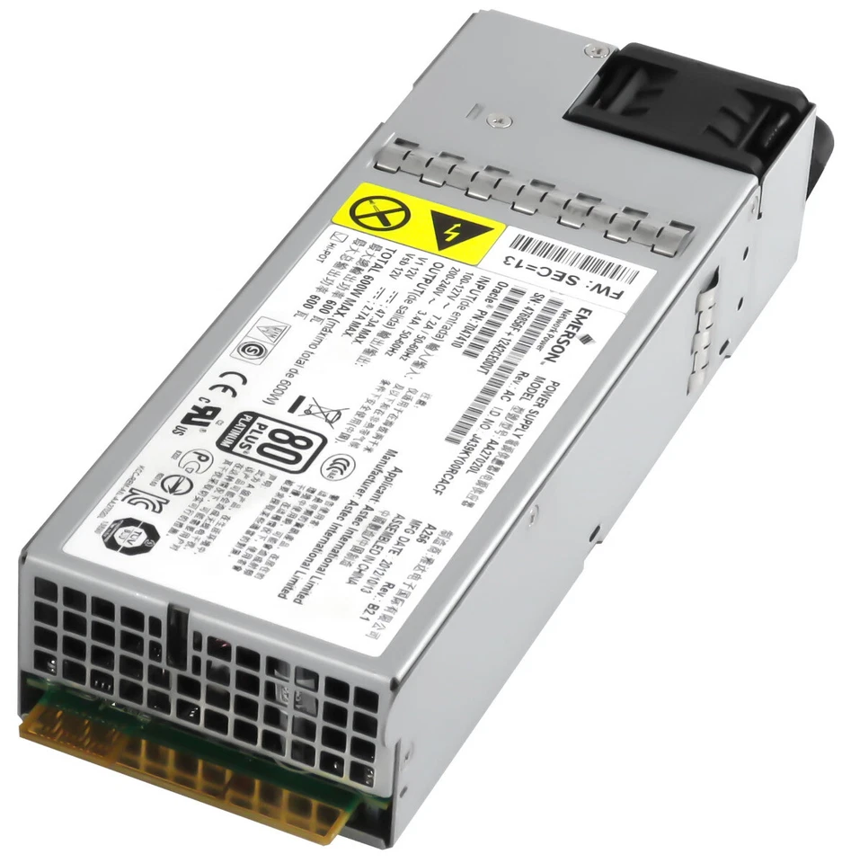 Server Power Supply Sun Oracle 7047410 600WATT AA27020L X3-2 Fire X4170 M3 - Image 2 of 3