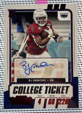 2021 Panini Contenders Draft Picks College Ticket Auto BJ Emmons #268 RC Auto.