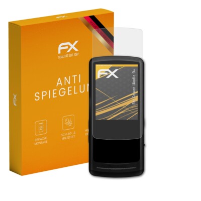 atFoliX 3x Displayfolie für Cowon iAudio 9+ Schutzfolie matt&stoßfest Folie