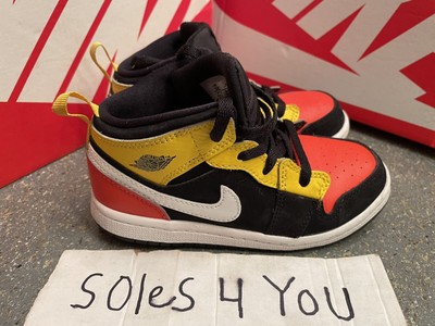 air jordan 1 orange black yellow