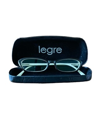 Legre Black Retro Cat Eye Plastic Eyeglasses Frame 51-16-140 LE-100 Col 613
