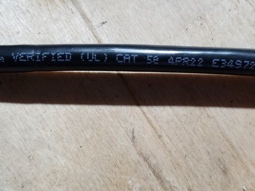 Par de cable de red unido Belden 7922A 22/4P CAT5e DataTuff PLTC/CMX negro/100 ft - Imagen 3 de 12