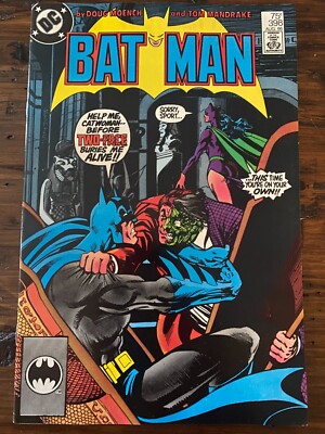 1986 DC Universe BATMAN #398 9.0 VF/NM 2nd print TWO-FACE COVER