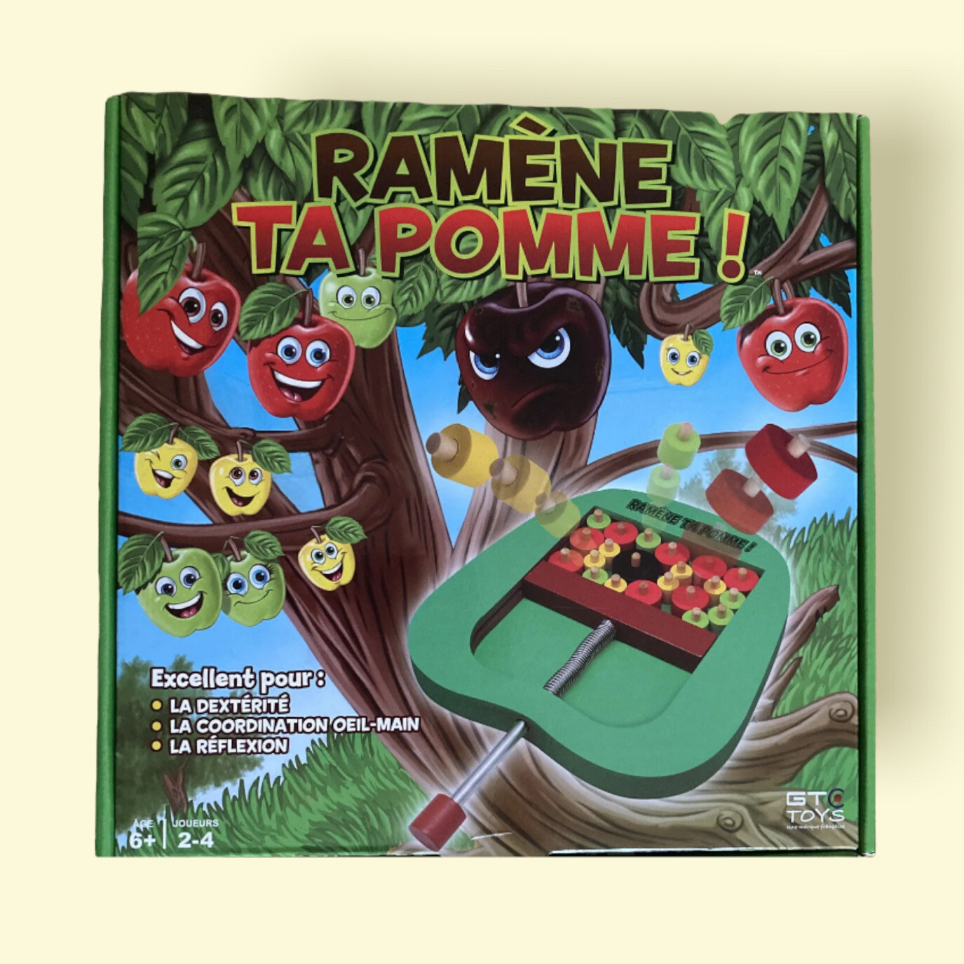 Jeu Ramène Ta Pomme GT TOYS pour travailler la motricité fine et la concentration