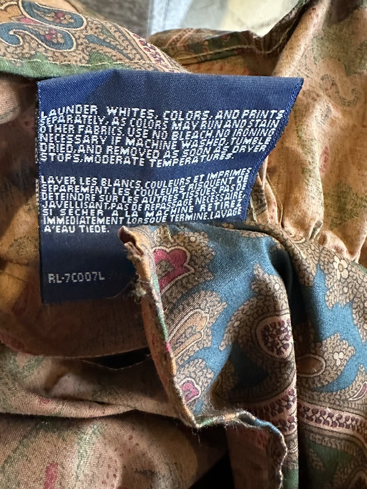 Ralph Lauren ELIZABETH PAISLEY BRIANNA Queen Comforter Pillowcases