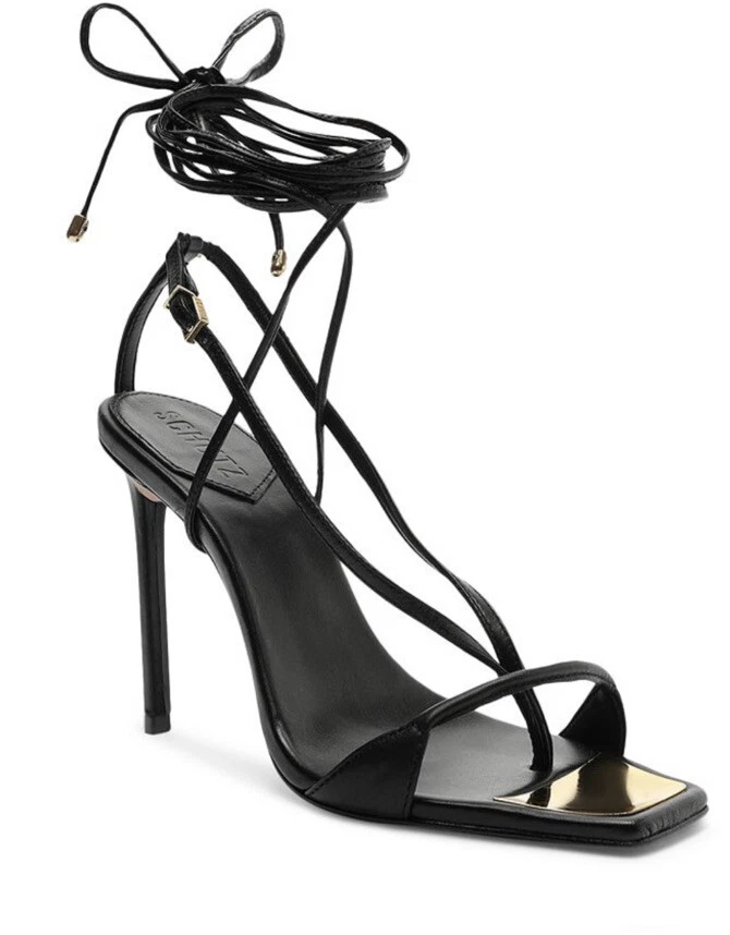 Schutz tie cheap up heels