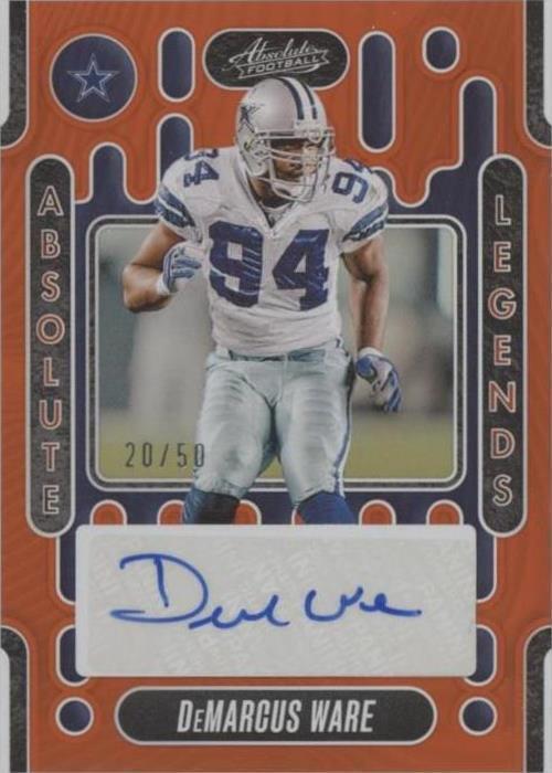 2024 Panini Absolute - Absolute Legends Signatures DeMarcus Ware #ALS ...