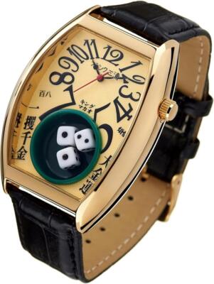 9/1のみラストPrice　新品未使用　Baccarat　VEGA 置き時計 Frank Miura Life's a Gamble Watch King Macau Dice brand new white