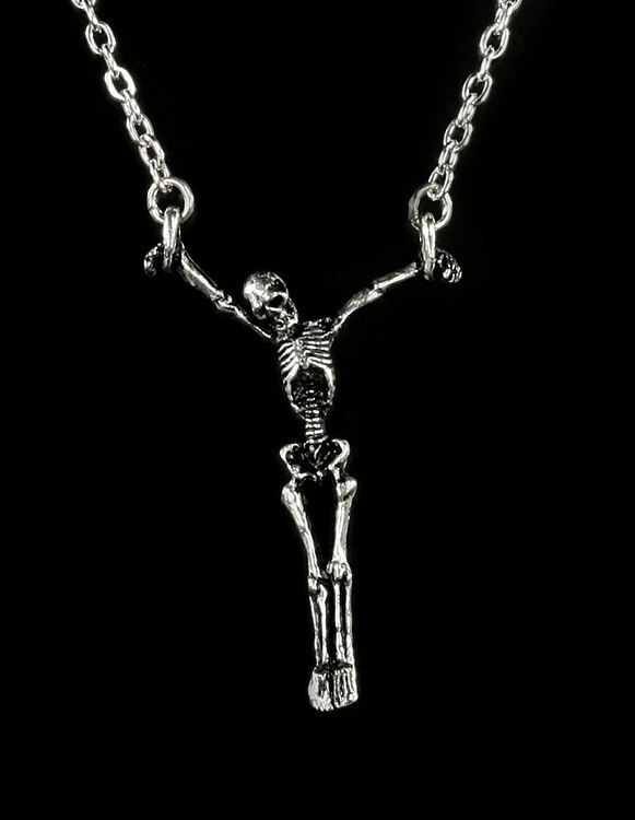 Skeleton Lost Soul - Alchemy Gothic Necklace - Skull Gothic Chain