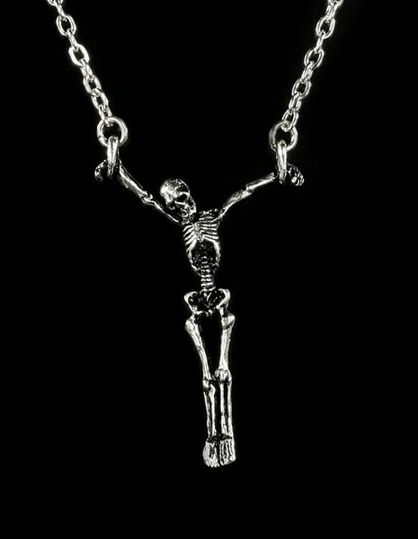 Skelett Lost Soul - Alchemy Gothic Halskette - Gothic Kette Totenkopf-image