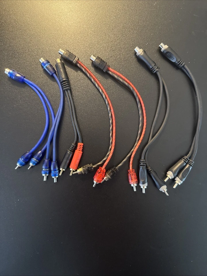 Audio cable RCA 1F2M RCA Splitter adapter and RCA 1M2F  12 pieces - Image 4 of 4